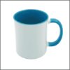 Mug (Two Tone; Light Blue; Each; Ceramic)