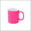 Mug (Pink Neon; Each; Ceramic; Matte)