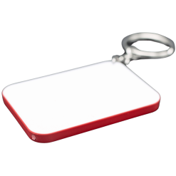 Keyring (Polymer; Red edge; 4.8cm x 6.7cm; Each)