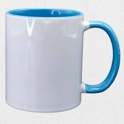 Alternative view of 11oz Ceramic Two Tone Mug Light Blue