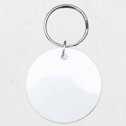 Alternative view of Round MDF Keyring 006