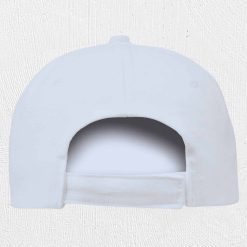 Alternative view of 5 Panel Velcro Cap White