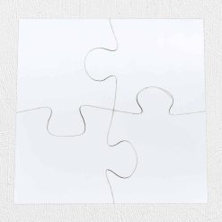Alternative view of 10x10cm 4 piece MDF Puzzle