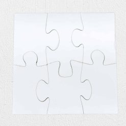 Alternative view of 10x10cm 6 Piece MDF Puzzle