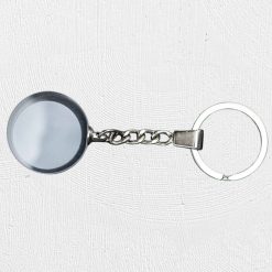Alternative view of Round Glass Keyring