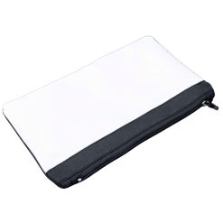 Pencil Bag (Short; Black Back; 5 pack; White Front; Fabric)
