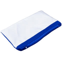 Pencil Bag (Short; Blue Back; 5 pack; White Front; Fabric)