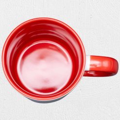 Alternative view of 11oz Ceramic Two Tone Mug Red