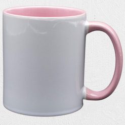 Alternative view of 11oz Ceramic Two Tone Mug Pink