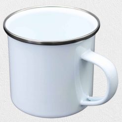 Alternative view of 8cm Silver Rim Enamel Mug