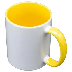 Mug (Yellow; Two Tone; 11oz; Ceramic)