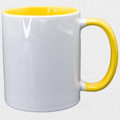 Alternative view of 11oz Ceramic Two Tone Mug Yellow
