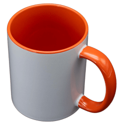 Mug (Orange; Two Tone; 11oz; Ceramic)