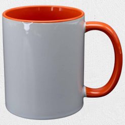 Alternative view of 11oz Ceramic Two Tone Mug Orange