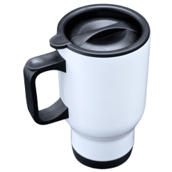 Mug (White Metal; Travel Mug; Each)
