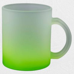 Alternative view of 11oz Frosted Glass Mug Green