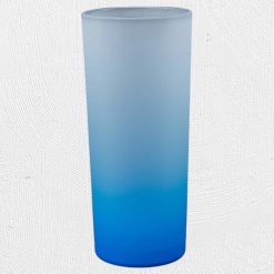 Alternative view of 10oz Frosted Drinking Glass Blue