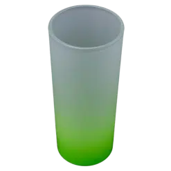 Drinking Glass 10oz (Glass; Frosted; Green Gradient Colour; 6oz mould)