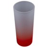 Drinking Glass 10oz (Glass; Frosted; Red Gradient Colour; 6oz mould)