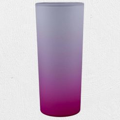 Alternative view of 10oz Frosted Drinking Glass Pink