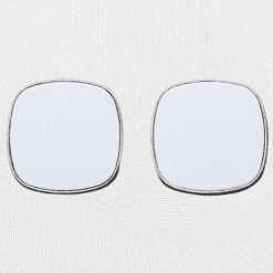 Alternative view of Square Stud Earrings Silver