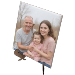 Alternative view of Photo Display (15cmx15cm; Ceramic; With stand)