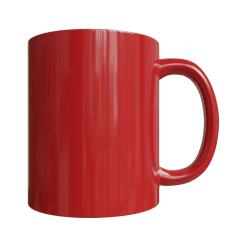 Alternative view of 11oz Ceramic Magic Mug Red