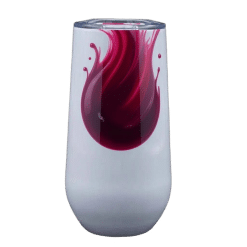 Alternative view of Wine Goblet (White; Sublimation; Stainless Steel; 16oz; Double Walled)