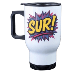 Alternative view of Mug (White Metal; Travel Mug; Each)