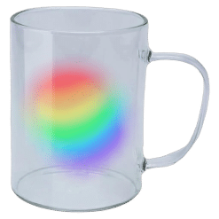 Alternative view of Mug (Plain Handle Clear; 450ml; Each) Fine Glass