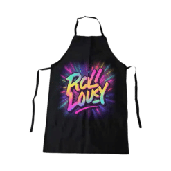 Alternative view of Apron (Long; Black; Heat Transfer)