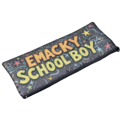 Alternative view of Pencil Bag (Long; White Front; 5 pack; Black Back; Fabric)