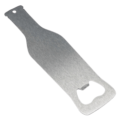 Bottle Opener (Bottle Shaped; Silver; Stainless Steel)
