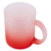 Mug (Frosted; Red Gradient Colour; Each; Glass)