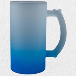 Alternative view of 16oz Frosted Beer Mug Set Blue