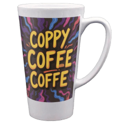 Alternative view of Mug (White; 17oz; Cone; Ceramic)