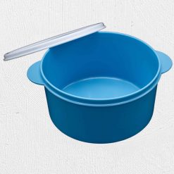 Alternative view of Round Plastic Lunch Box Blue