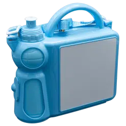 Lunch Box (Blue; Caddy; Plastic with metal plate for sublimation)