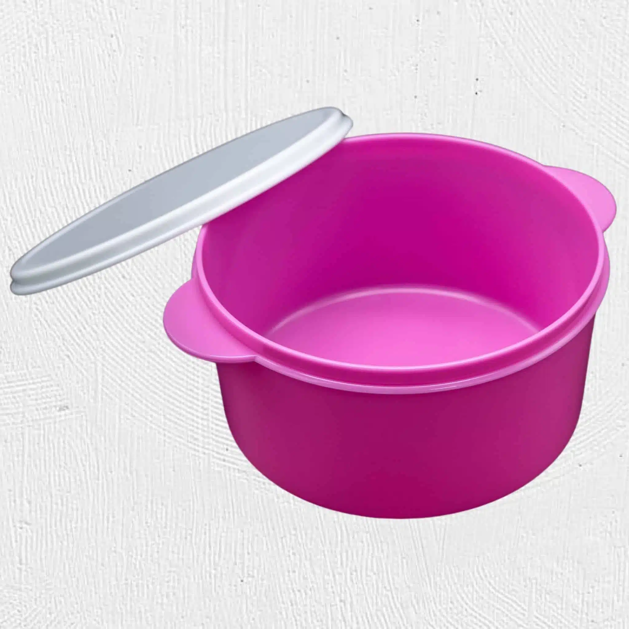 Alternative view of Round Plastic Lunch Box Pink