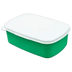 Lunch Box (Green; Rectangle; Plastic with metal plate for sublimation)
