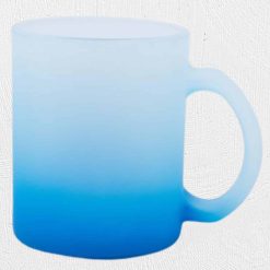 Alternative view of 11oz Frosted Glass Mug Blue