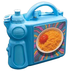 Alternative view of Lunch Box (Blue; Caddy; Plastic with metal plate for sublimation)