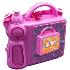 Alternative view of Lunch Box (Pink; Caddy; Plastic with metal plate for sublimation)