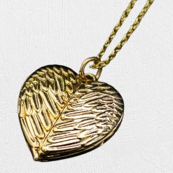 Alternative view of Angel Wing Necklace Gold