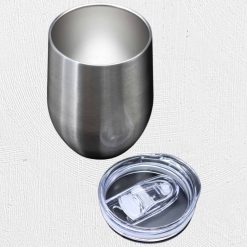 Alternative view of 12oz Wine Tumbler Silver
