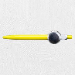 Alternative view of 25mm Pen Badge Yellow