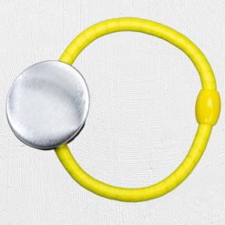 Alternative view of 25mm Hair Band Badge Yellow