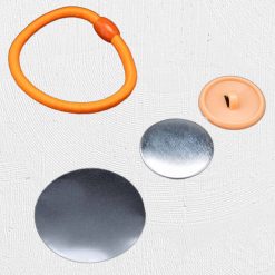 Alternative view of 25mm Hair Band Badge Orange