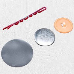 Alternative view of 25mm Hair Pin Badge Red