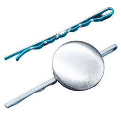 Badge hair pin (25mm; Turquoise; 10pack)  Button Badge